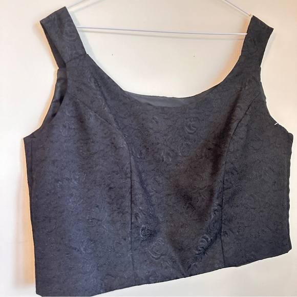 Plus Size Black Corset Tank - Picture 1 of 4